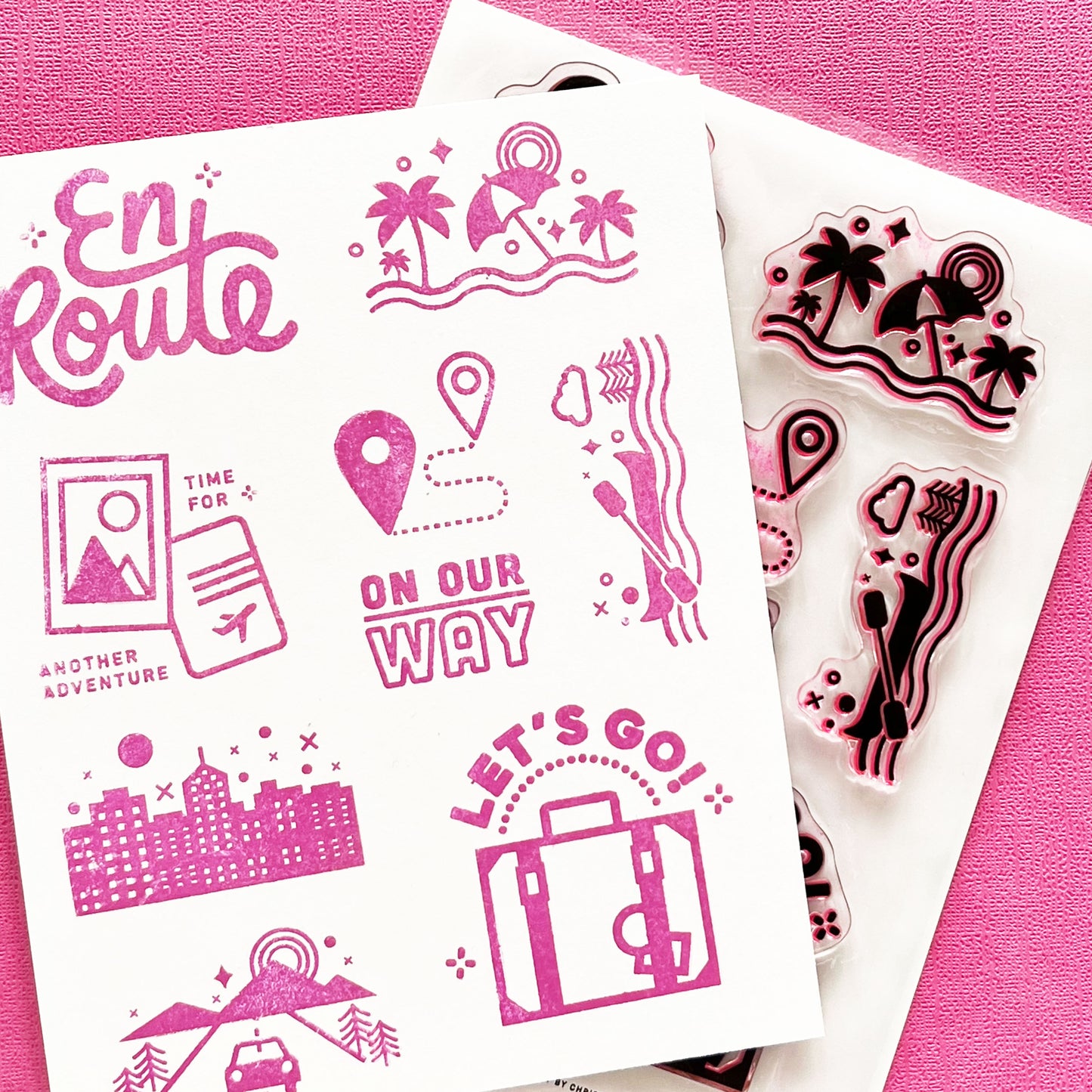 On Our Way - 6x8 Clear Stamp Set