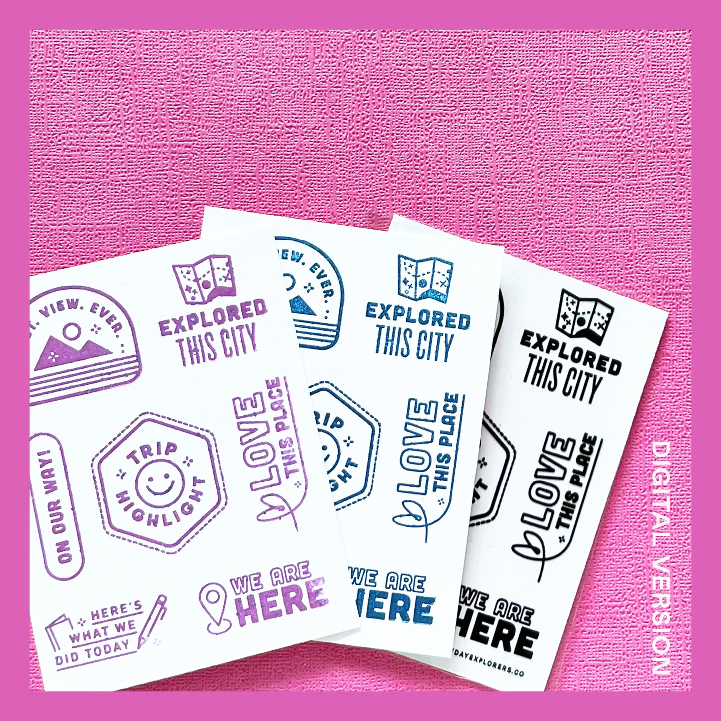On Our Way Mini - Digital Stamp Set