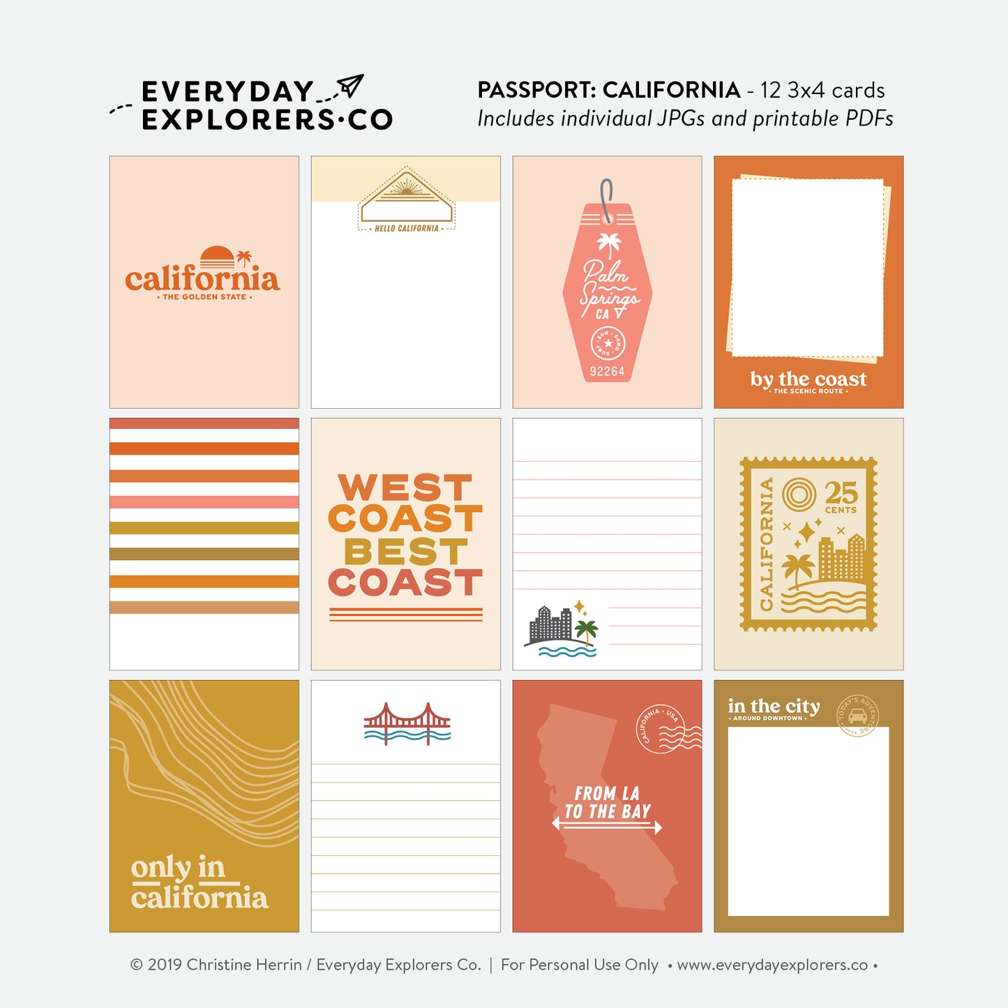 Passport: California - Digital Printables