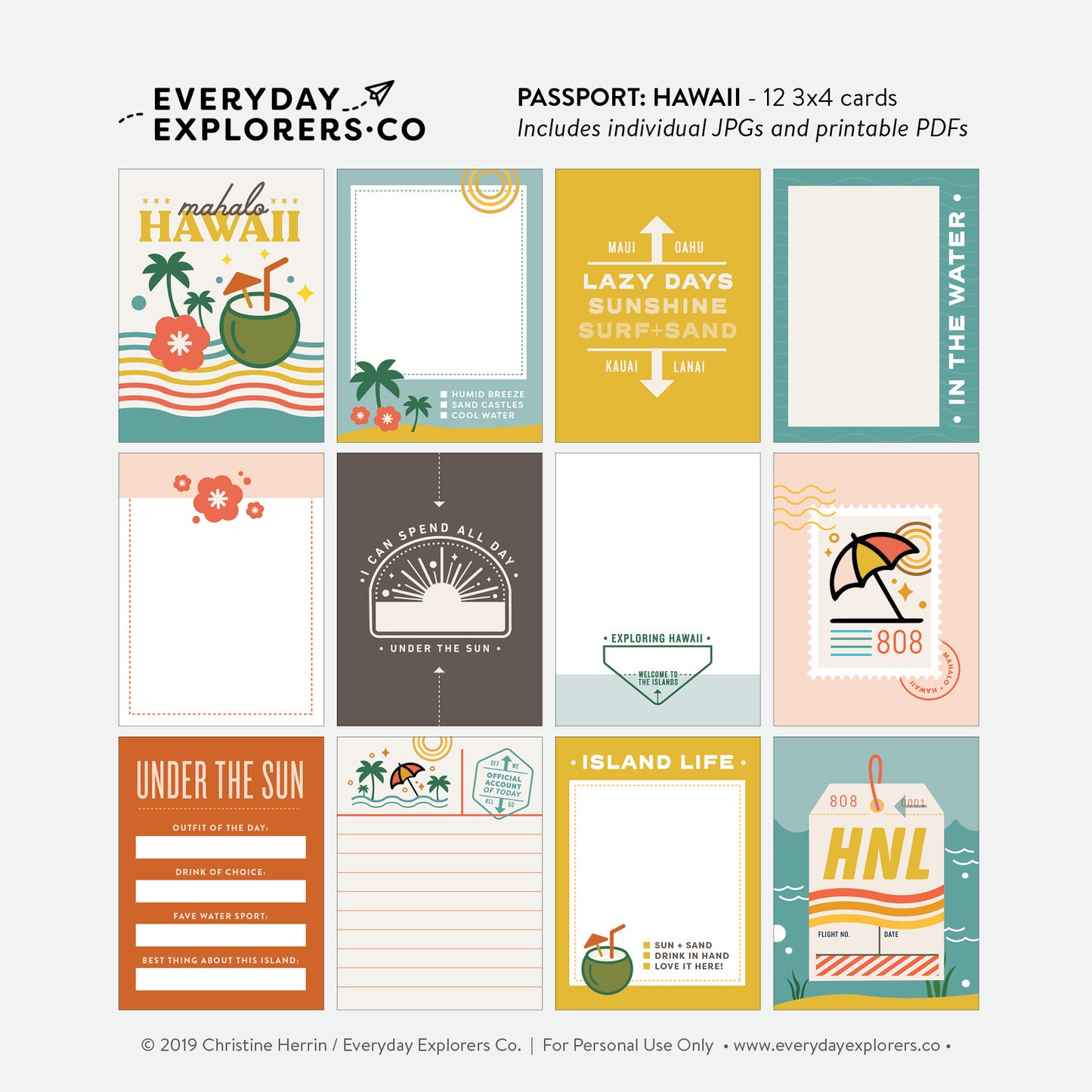 Passport: Hawaii - Digital Printables
