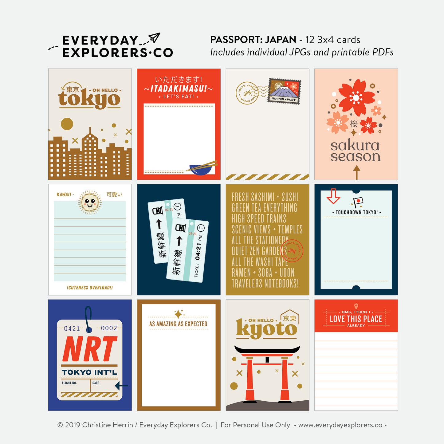 Passport: Japan - Digital Printables