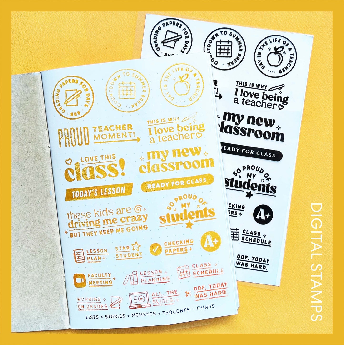 Teacher Life - Digital Stamp Set