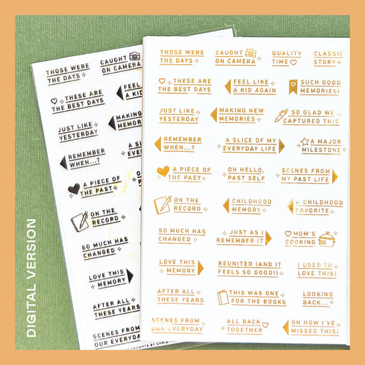 These Moments Prompts - Digital Stamp Set
