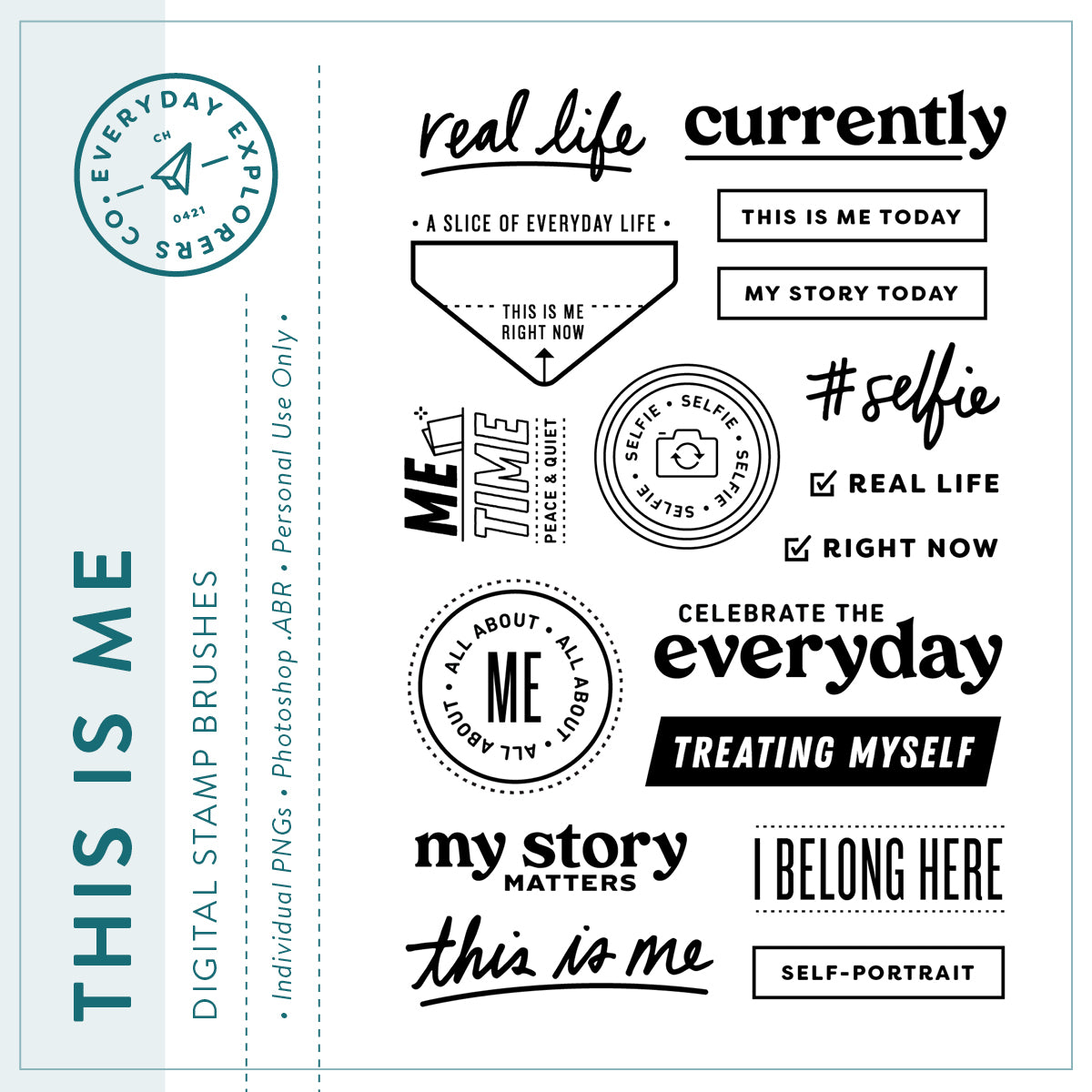 This Is Me - Digital Stamp Set