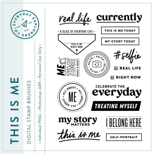 This Is Me - Digital Stamp Set