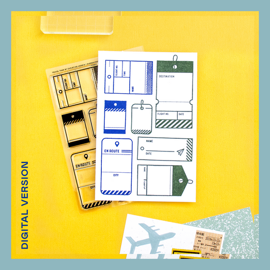 Travel Tags (Throwback!) - Digital Stamp Set
