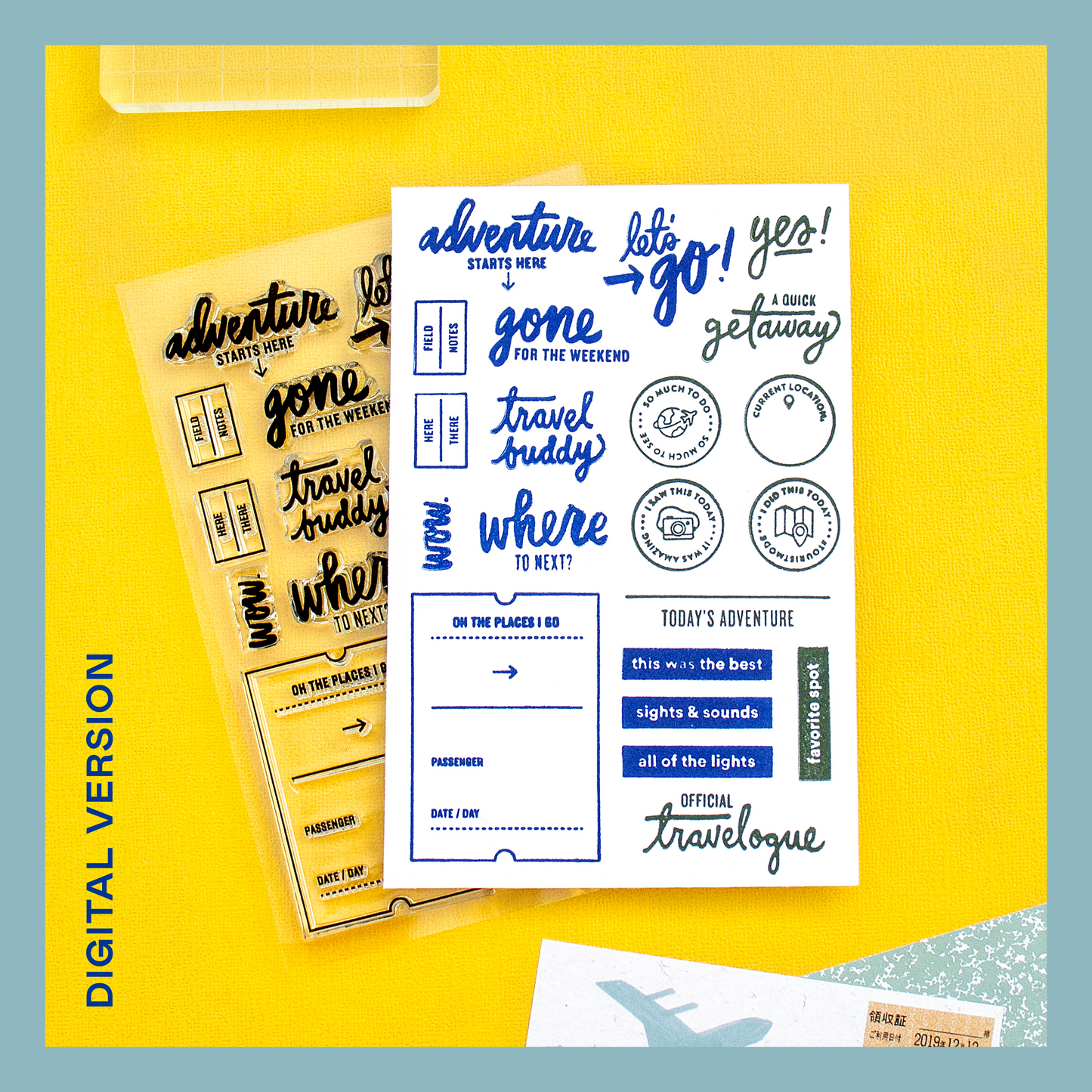 Travelogue (Throwback!) - Digital Stamp Set