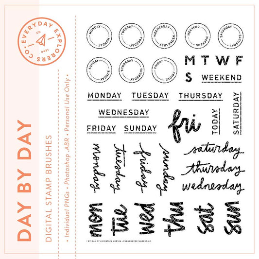 Day By Day - Digital Stamp Set
