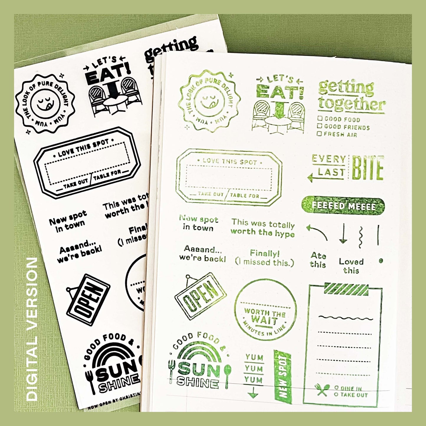 Now Open - Digital Stamp Set