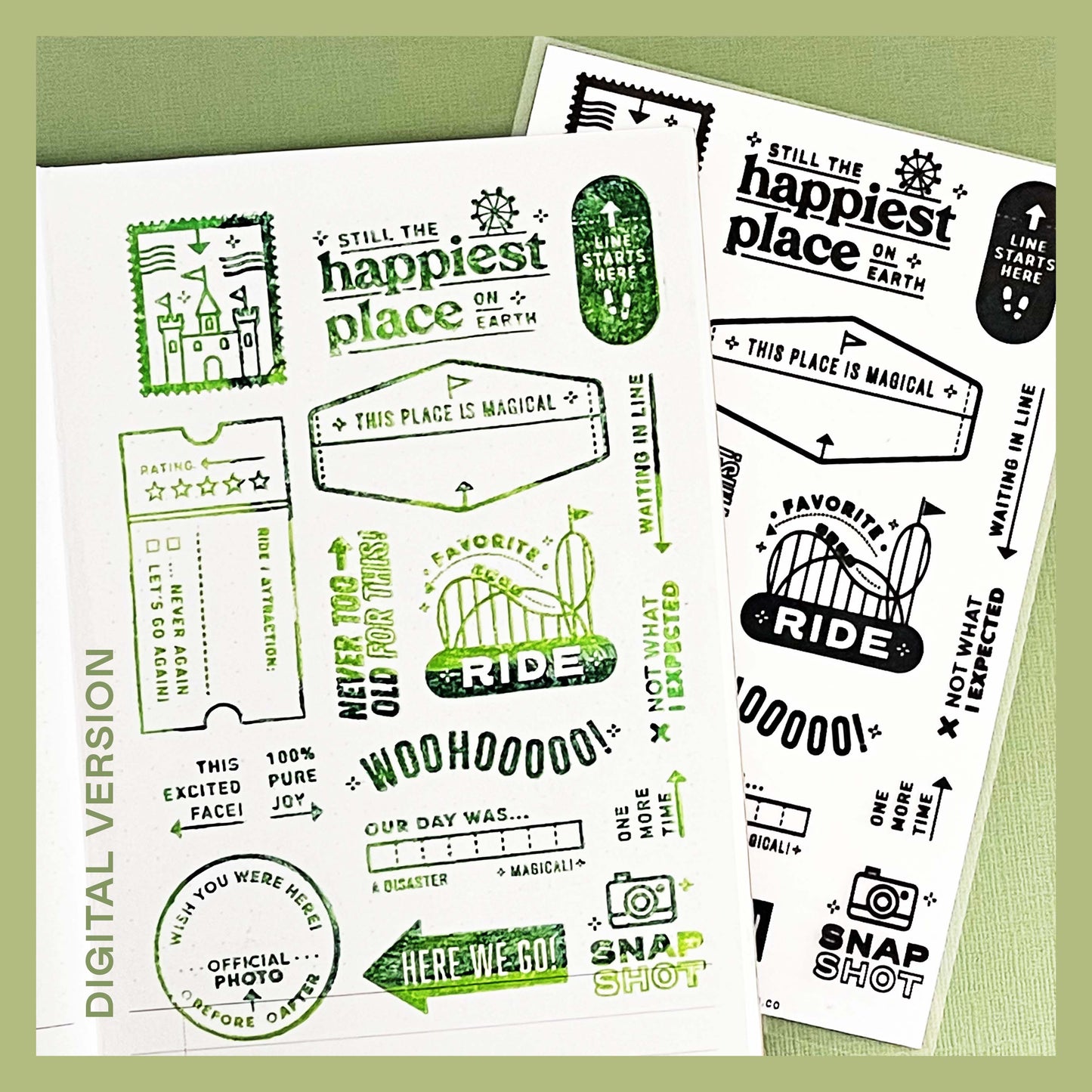 Passport: Theme Park - Digital Stamp Set