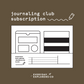 Journaling Kit Club Subscription