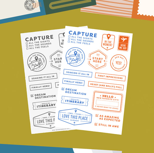 New Adventures (Throwback!) - 4x6 Clear Stamp Set