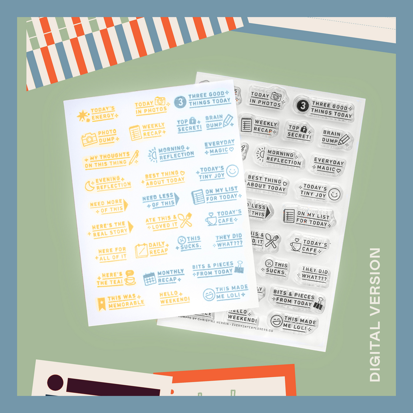 29 More Prompts - Digital Stamp Set