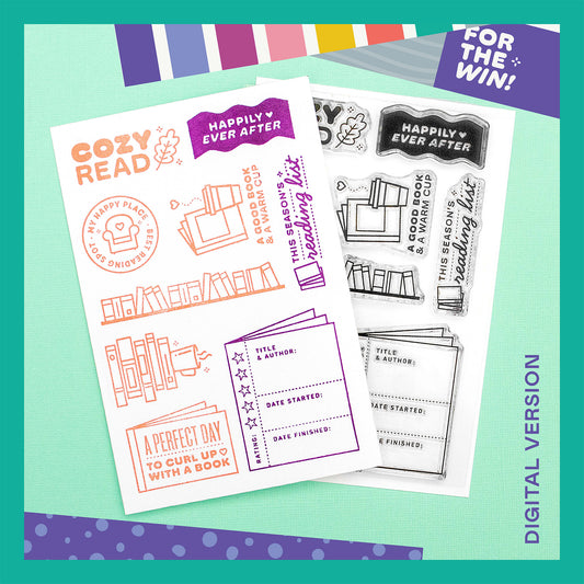 Cozy Read - Digital Stamp Set