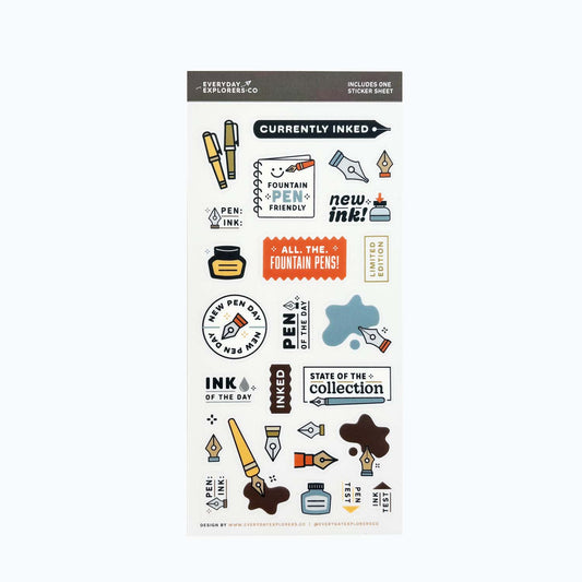 Currently Inked - Clear Sticker Sheet