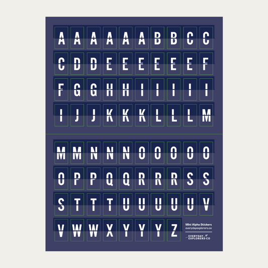 6x8 Alphabet Sticker Sheet - Flipboard