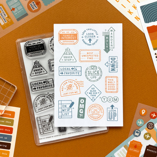 Point of Interest - 4x6 Clear Stamp Set