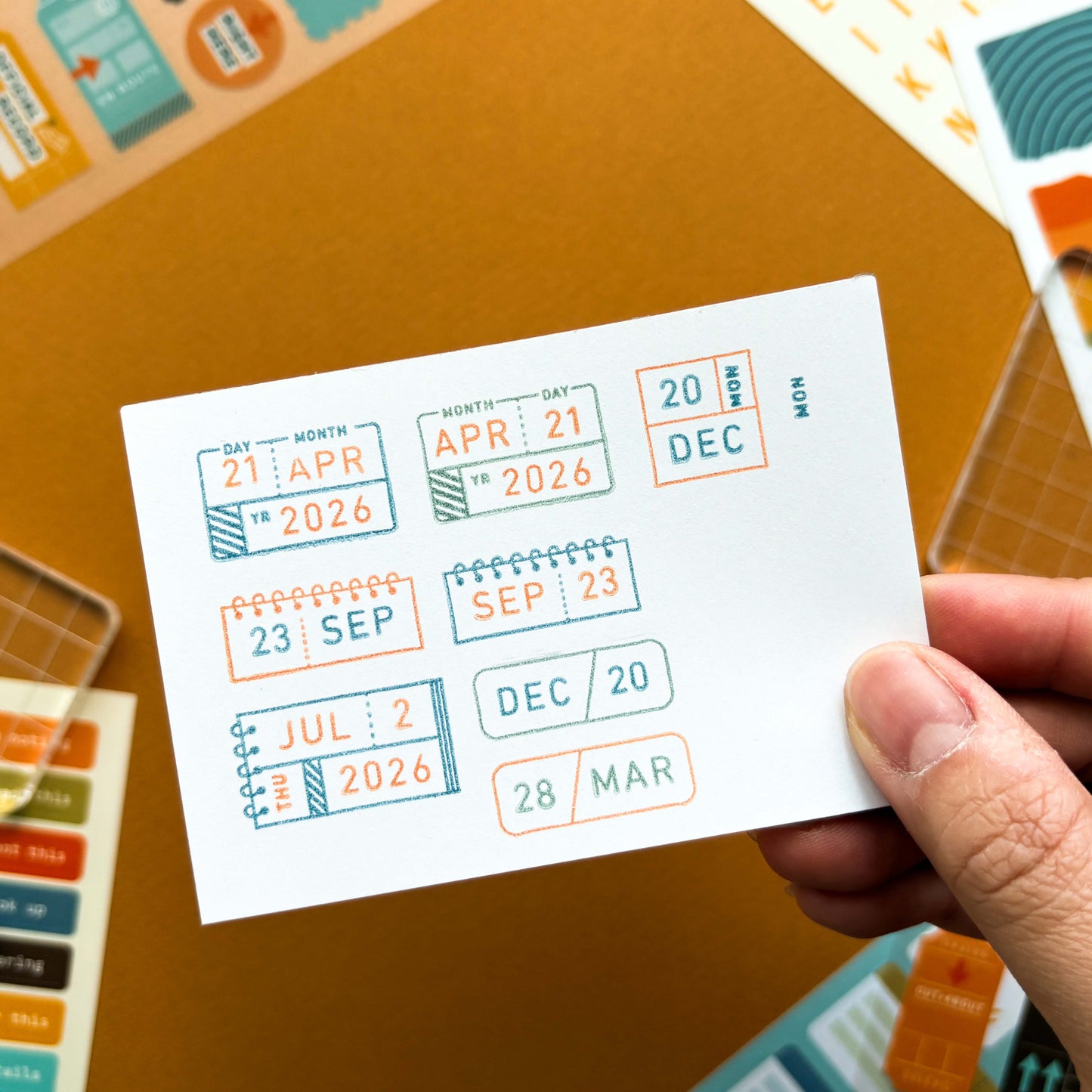 Date Today - 4x6 Clear Stamp Set