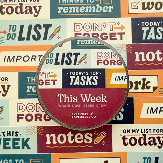 This Week - 15mm Washi Tape