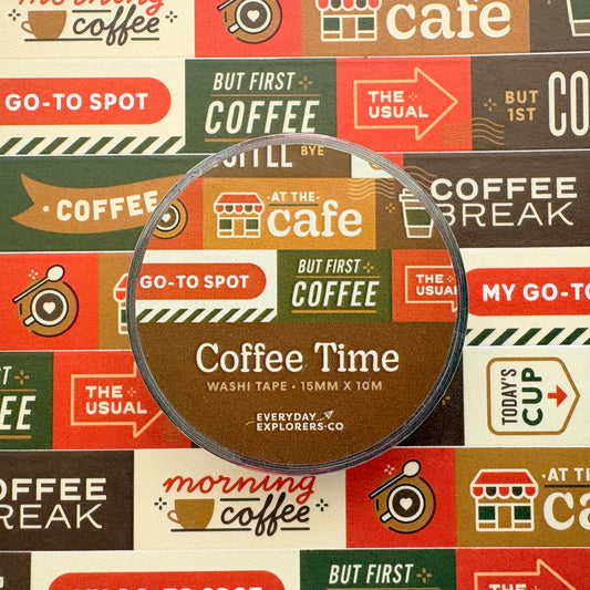 Coffee Time - 15mm Washi Tape