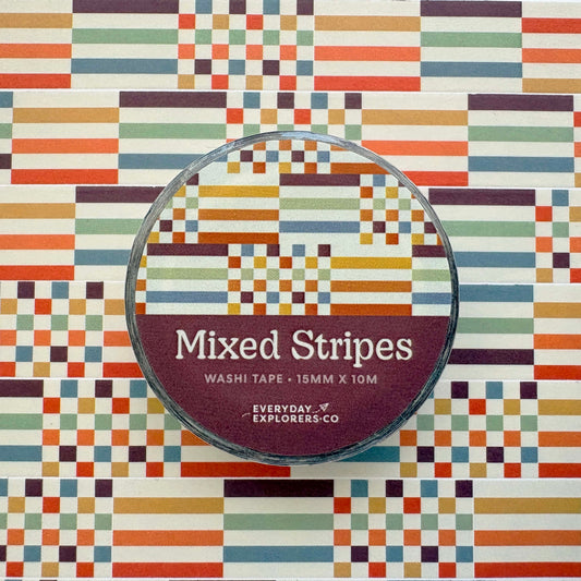 Mixed Stripes - 15mm Washi Tape