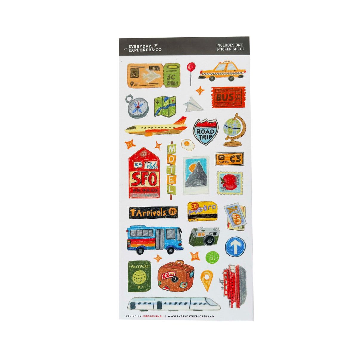 Scenic Route by jobsjournal - Washi Sticker Sheet