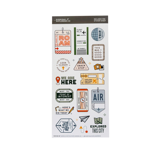 Roam - Washi Sticker Sheet