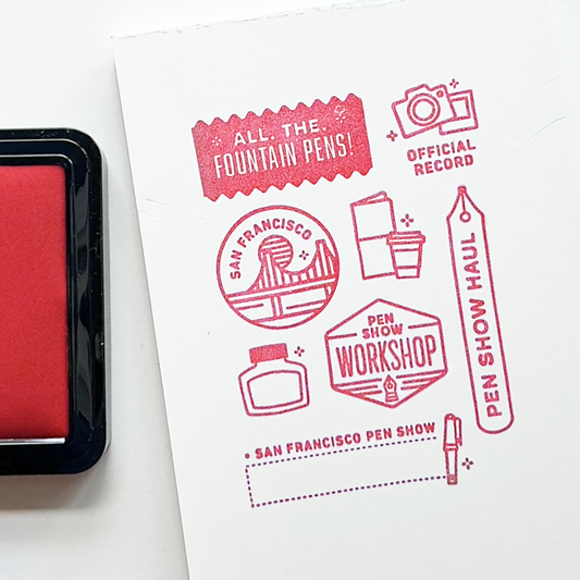 SF Pen Show 2024 - 3x4 Clear Stamp Set