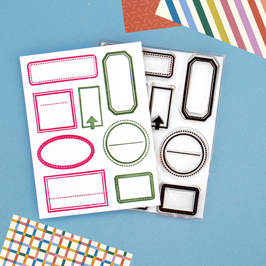 Little Labels - 3x4 Clear Stamp Set