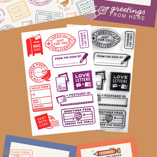 Love Letters - 4x6 Clear Stamp Set