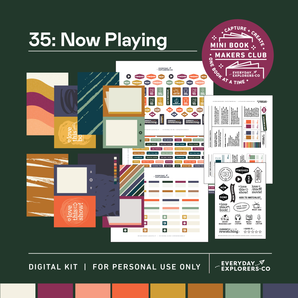 Digital Mini Book Makers Club 35: Now Playing (February 2024)