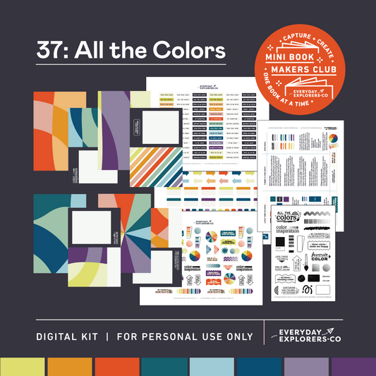 Digital Mini Book Makers Club 37: All the Colors (April 2024)