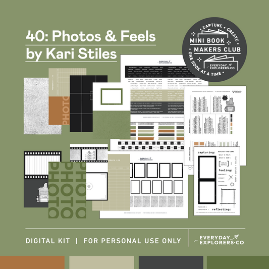 Digital Mini Book Makers Club 40: Photos & Feels by Kari Stiles (July 2024)