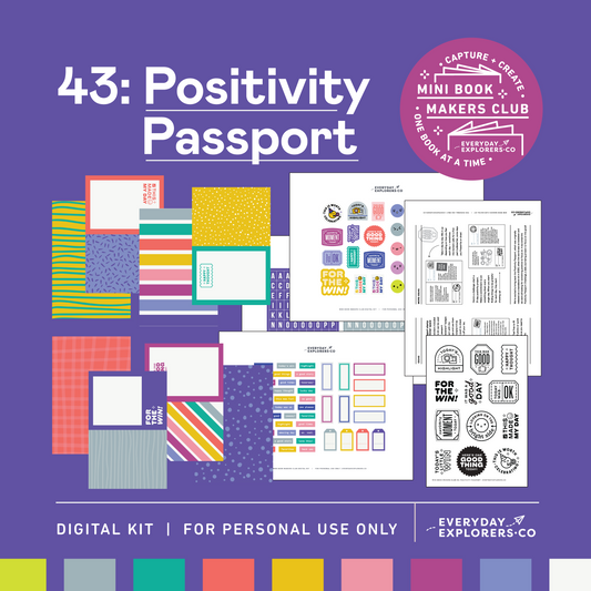 Digital Mini Book Makers Club 43: Positivity Passport (October 2024)