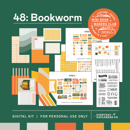 Digital Mini Book Makers Club 48: Bookworm (March 2025)