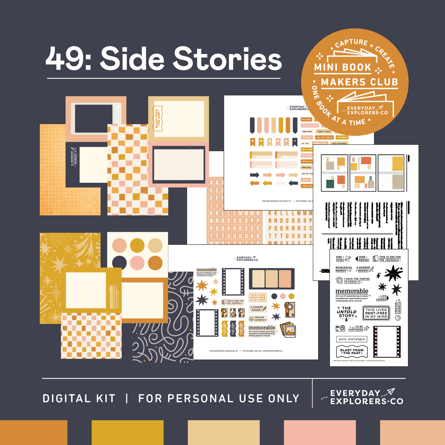 Digital Mini Book Makers Club 49: Side Stories (April 2025)
