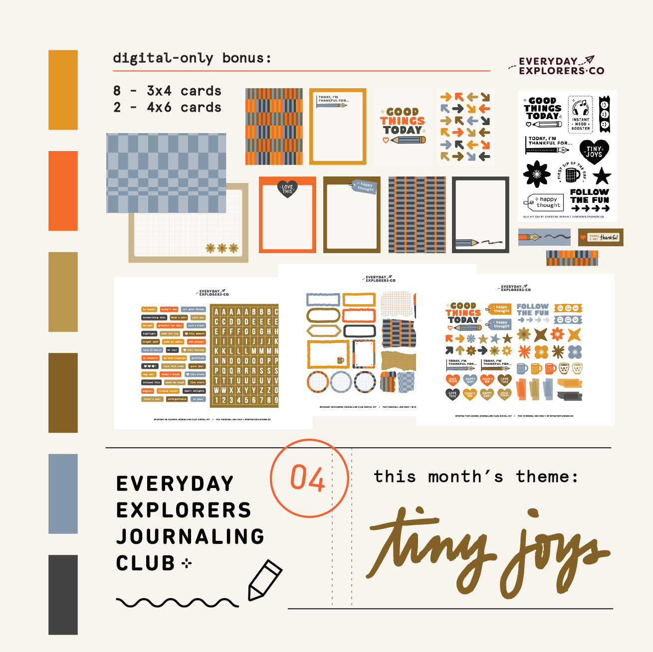 Digital Journaling Kit Club - Tiny Joys (004)