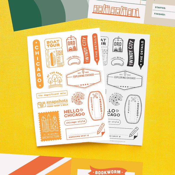 Passport: Chicago (V2) - 4x6 Clear Stamp Set – Everyday Explorers Co.