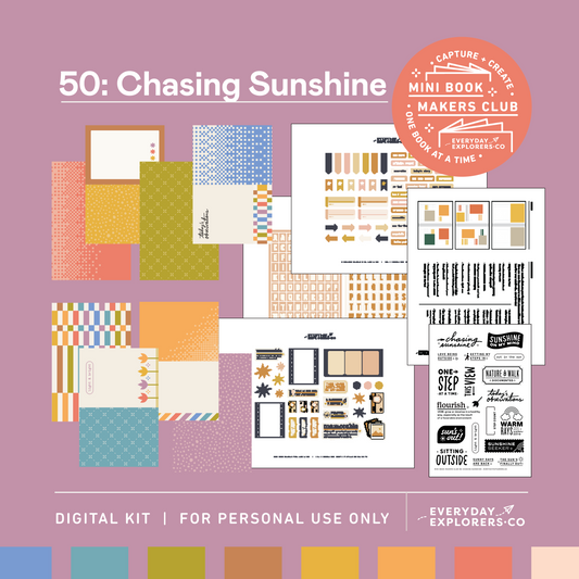 Digital Mini Book Makers Club 50: Chasing Sunshine (May 2025)