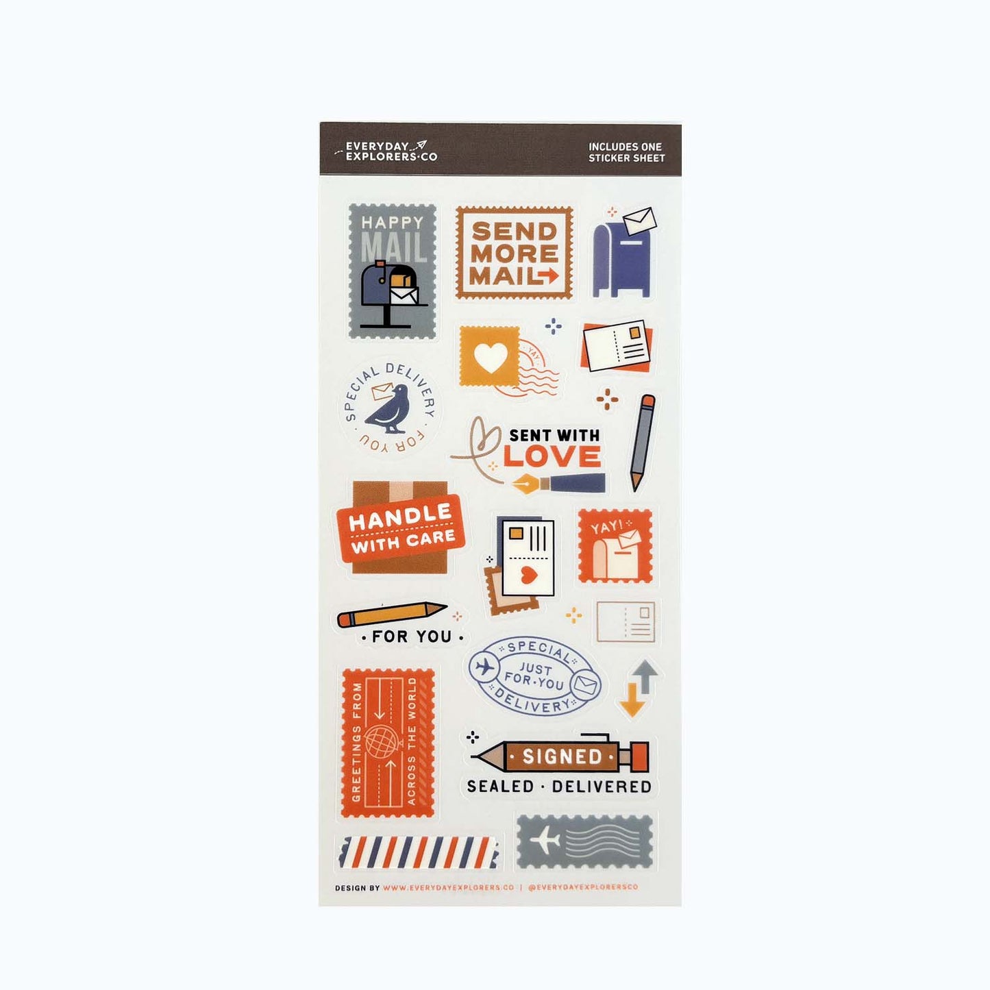 Happy Mail - Clear Sticker Sheet