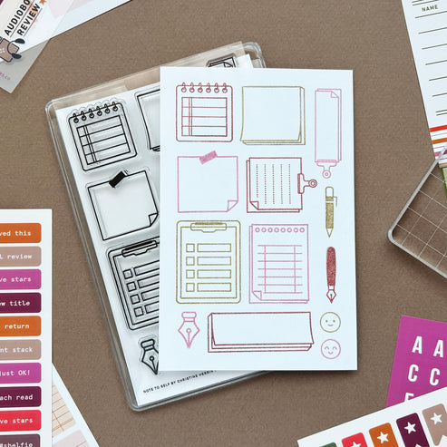 Note to Self Clear Stamp Set – Notepad & List Stamps | Everyday ...