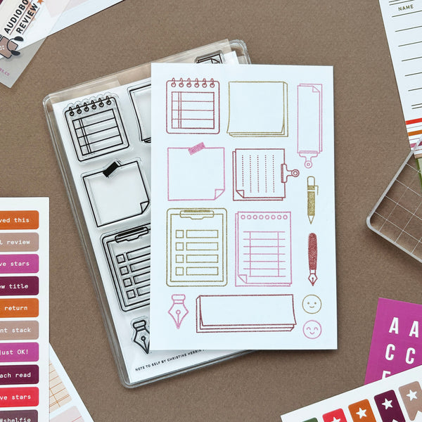 Note to Self Clear Stamp Set – Notepad & List Stamps | Everyday ...