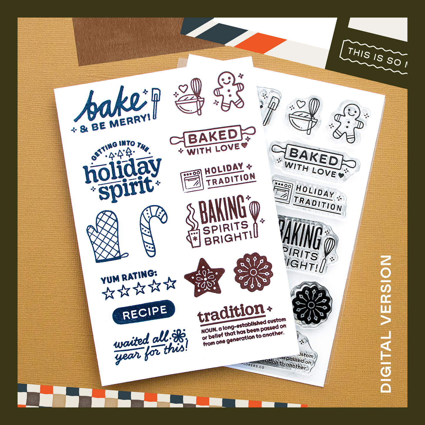 Bake & Be Merry - Digital Stamp Set