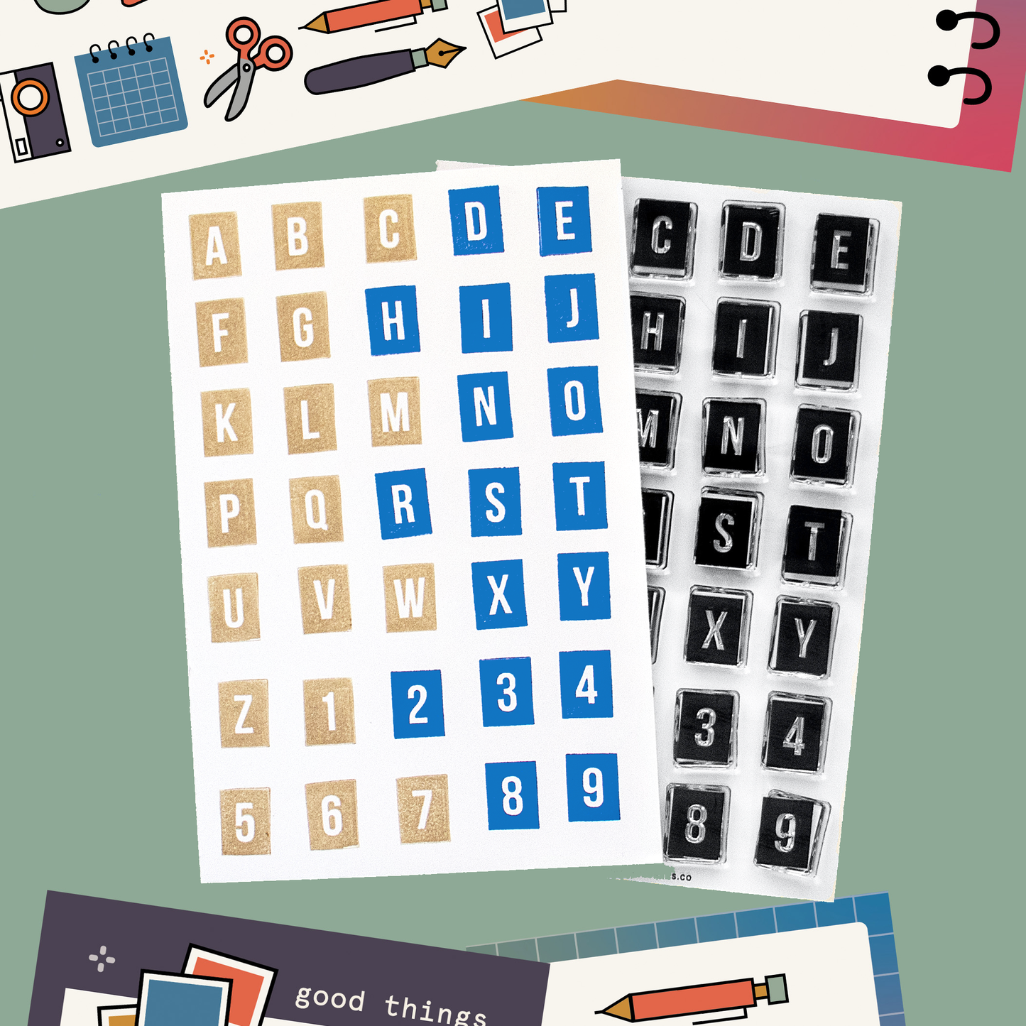 Block Alphabet - 4x6 Clear Stamp Set