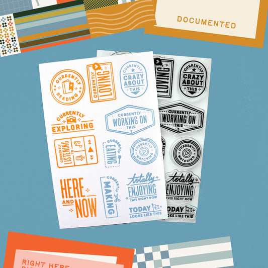 Currently Seals (Throwback!) - 4x6 Clear Stamp Set