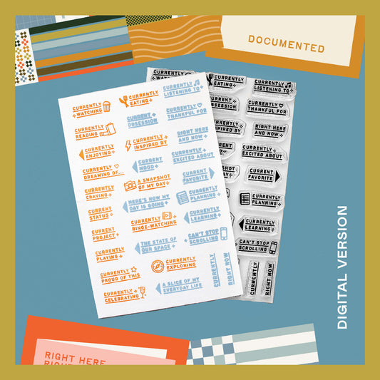 Currently Prompts (Throwback!) - Digital Stamp Set