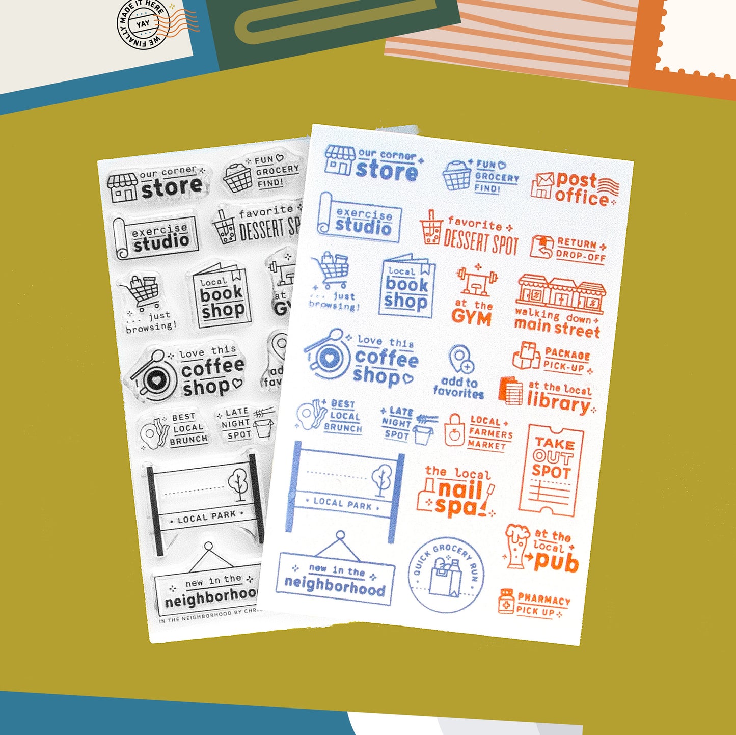 In the Neighborhood - 4x6 Clear Stamp Set