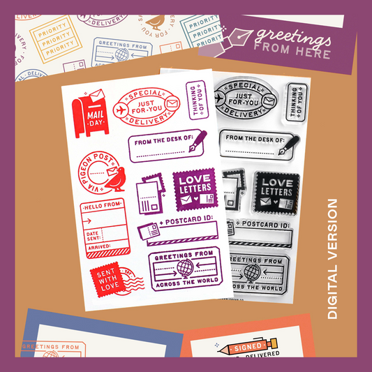 Love Letters - Digital Stamp Set