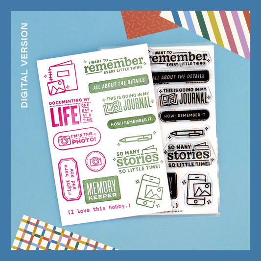 Memory Keeper - Digital Stamp Set