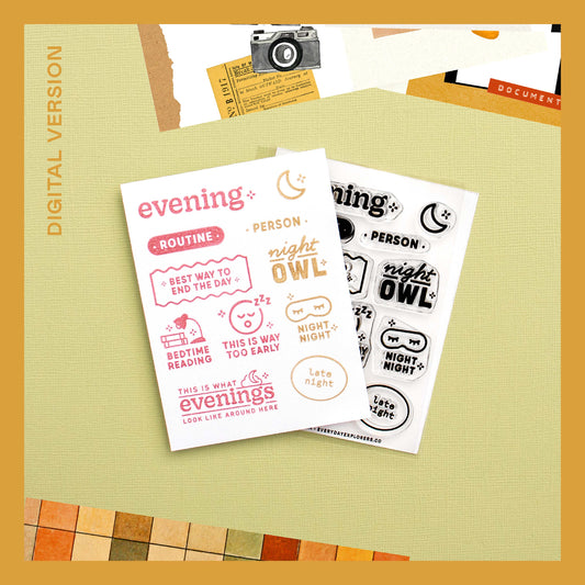 Night Owl - Digital Stamp Set